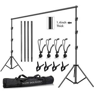 10 x 10Ft Photo Video Studio Heavy Duty Adjustable Muslin Backdrop Stand